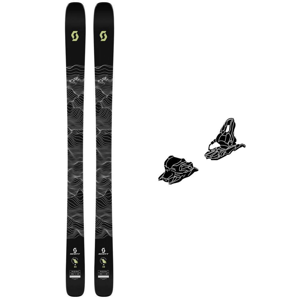 Scott - Alpine ski set Sea 88 + bindings - Ski