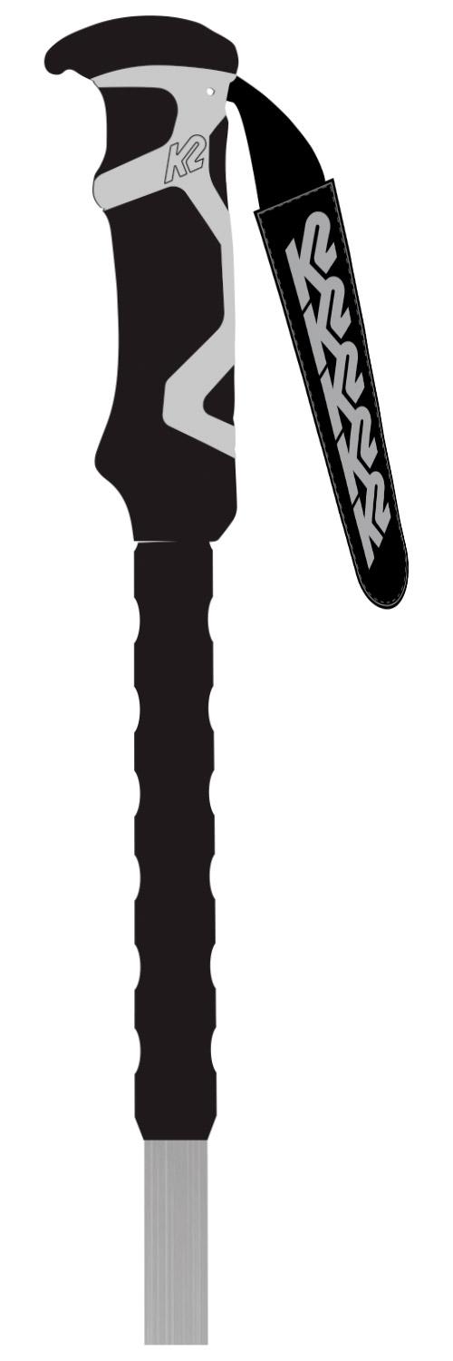 K2 Poles Lockjaw Alu-Eva Silver - Winter 2024 | Glisshop