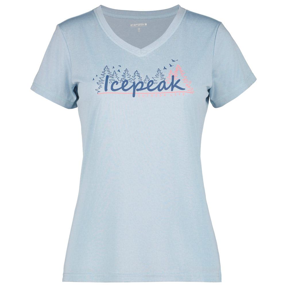 Icepeak - Burnham Bleu Clair - S - Wander-T-Shirt - Größe S - Blau - Damen - Glisshop.de