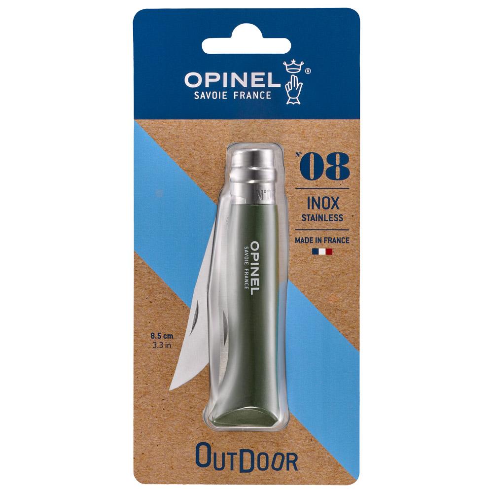 Opinel - N°08 Baroudeur Blister Kaki - Messer - Blister Kaki - Glisshop.de