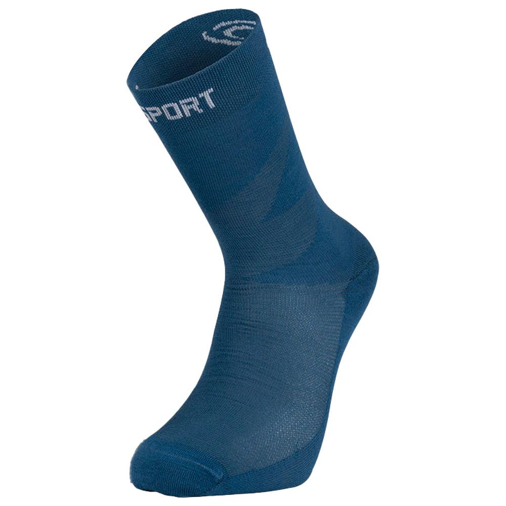 Bv Sport - Double Gr Socks High Lyocell Bleu Navy - 36-38 - Socken - Größe 36-38 - Blau - Glisshop.de