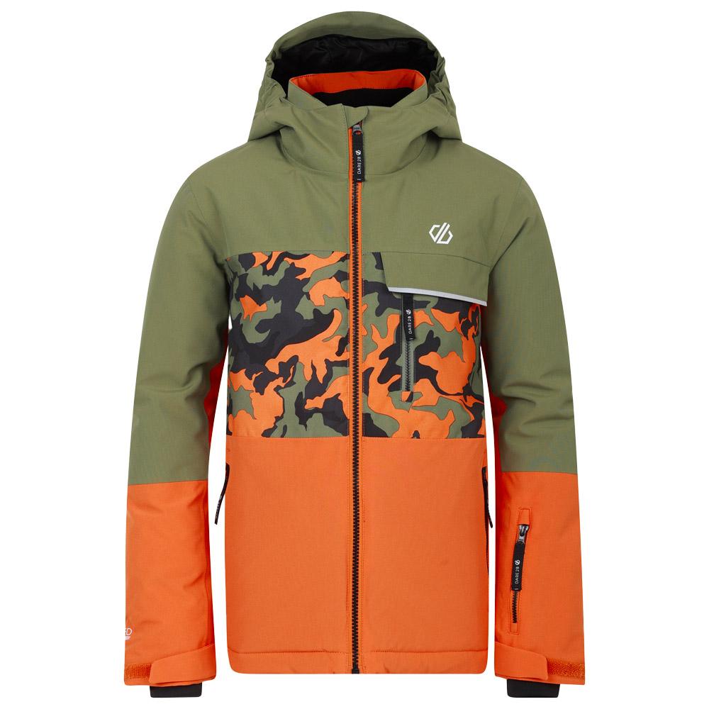 DARE2B Ski Jacket Traverse II Jkt Orang Rust Camo Print Olivine Green Winter 2025 Glisshop
