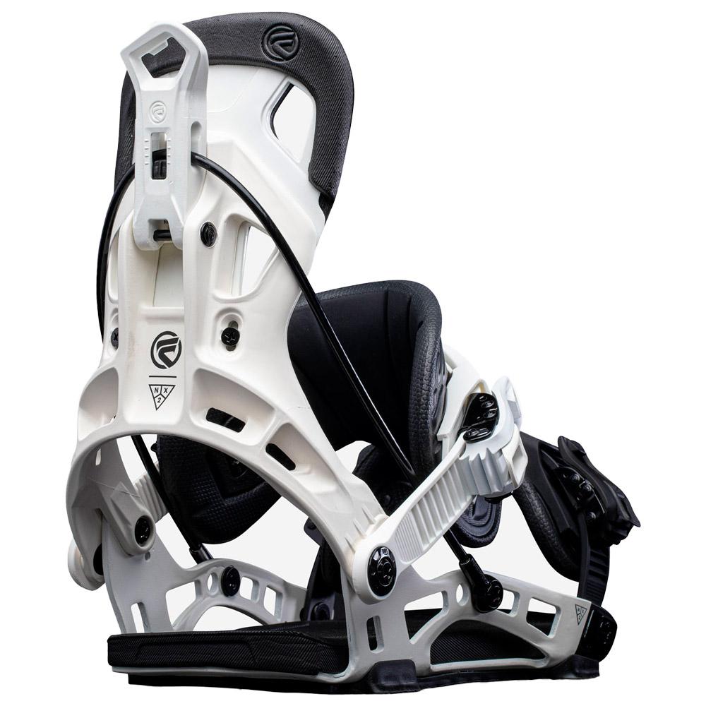 Fixations Snowboard Flow NX2 Aluminium Modback C-Bolt – Ensemble, Noir, Neuf