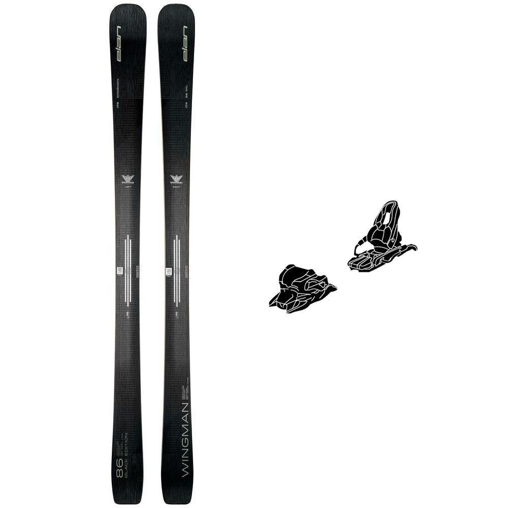 Elan - Alpine ski set Wingman 86 Black Edition + bindings - Ski