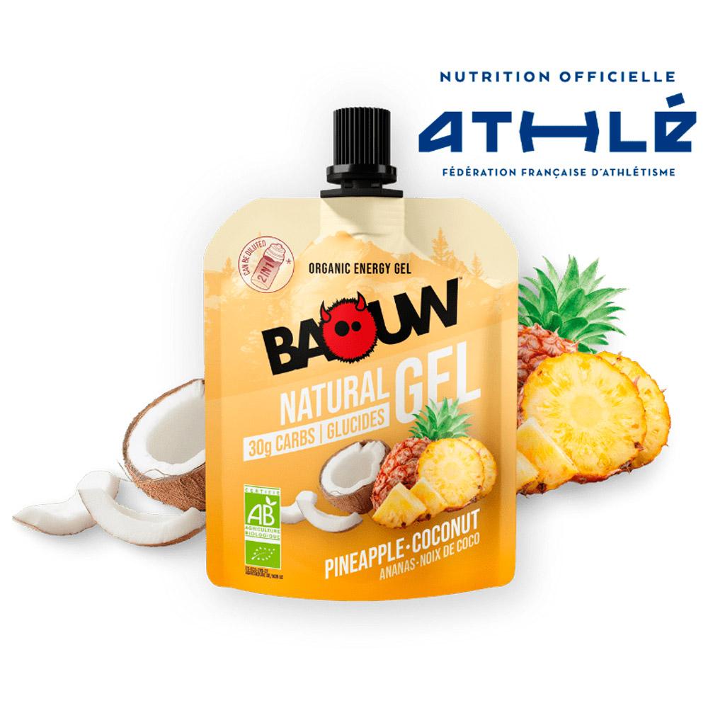 Baouw - Gel Naturel Bio 85 g. Ananas Noix De Coco - Energy Gel