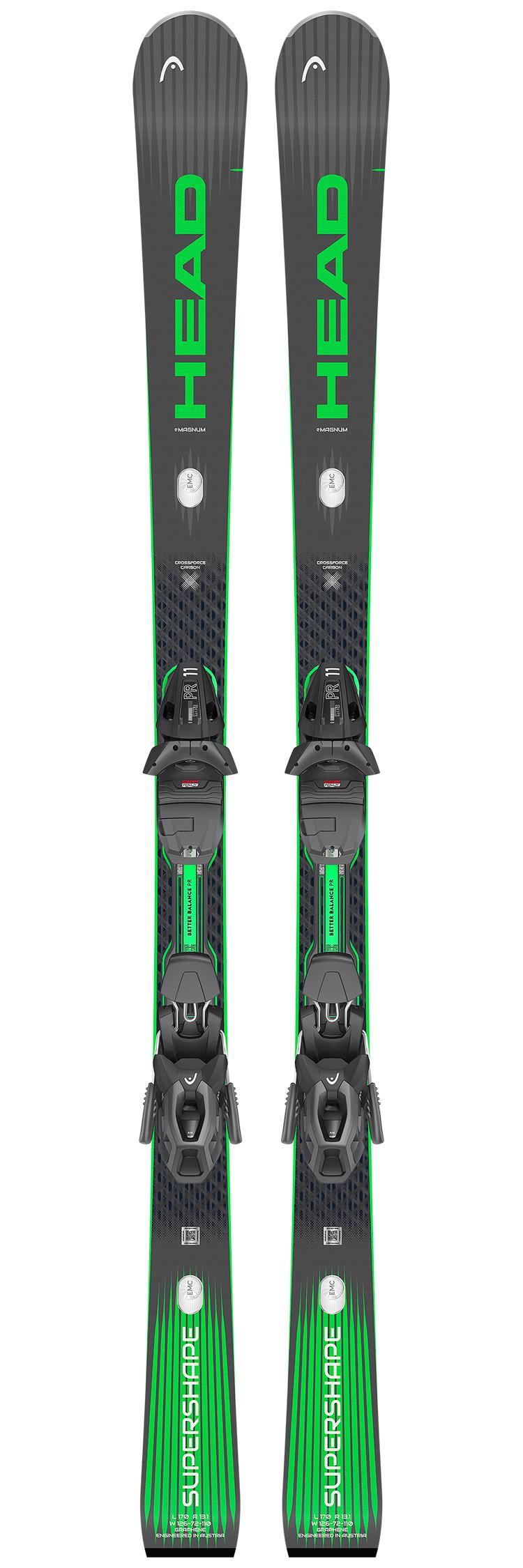 Head - Pack Ski Supershape E-Magnum - 177 + Protector Evo Pr 11 Gw [P-85] Matt Black - Ski