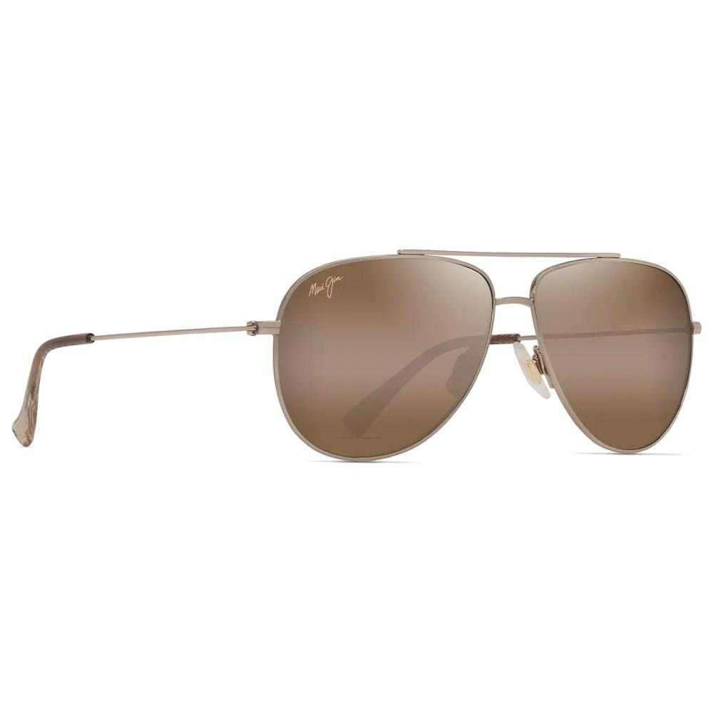 Maui Jim - Hauoli Xs Gradient Brun Shiny Light Gold Bronze Hcl MauiPure - Sonnenbrille - Gold - Glisshop.de