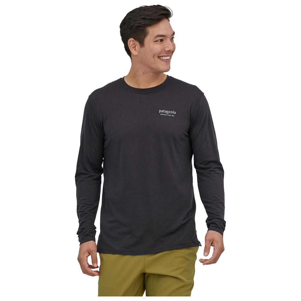 Wandel T shirt Patagonia M s Long Sleeved Capilene Cool Merino Graphic Shirt Header Black Winter 2024 Glisshop