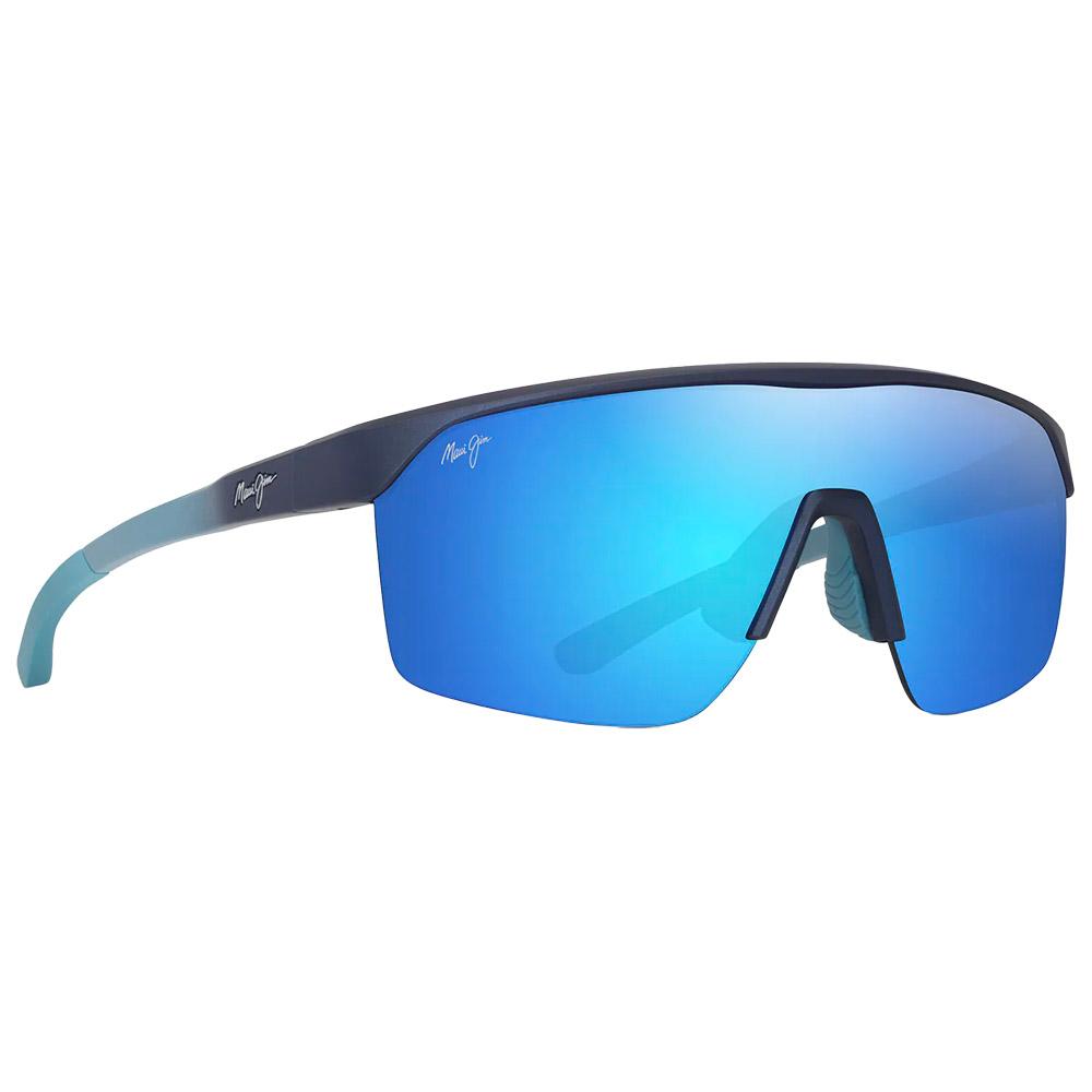 Maui Jim - Pāluna Asian Fit Metal Matte Dark Blue Hawaii Blue MauiBrillant - Sunglasses