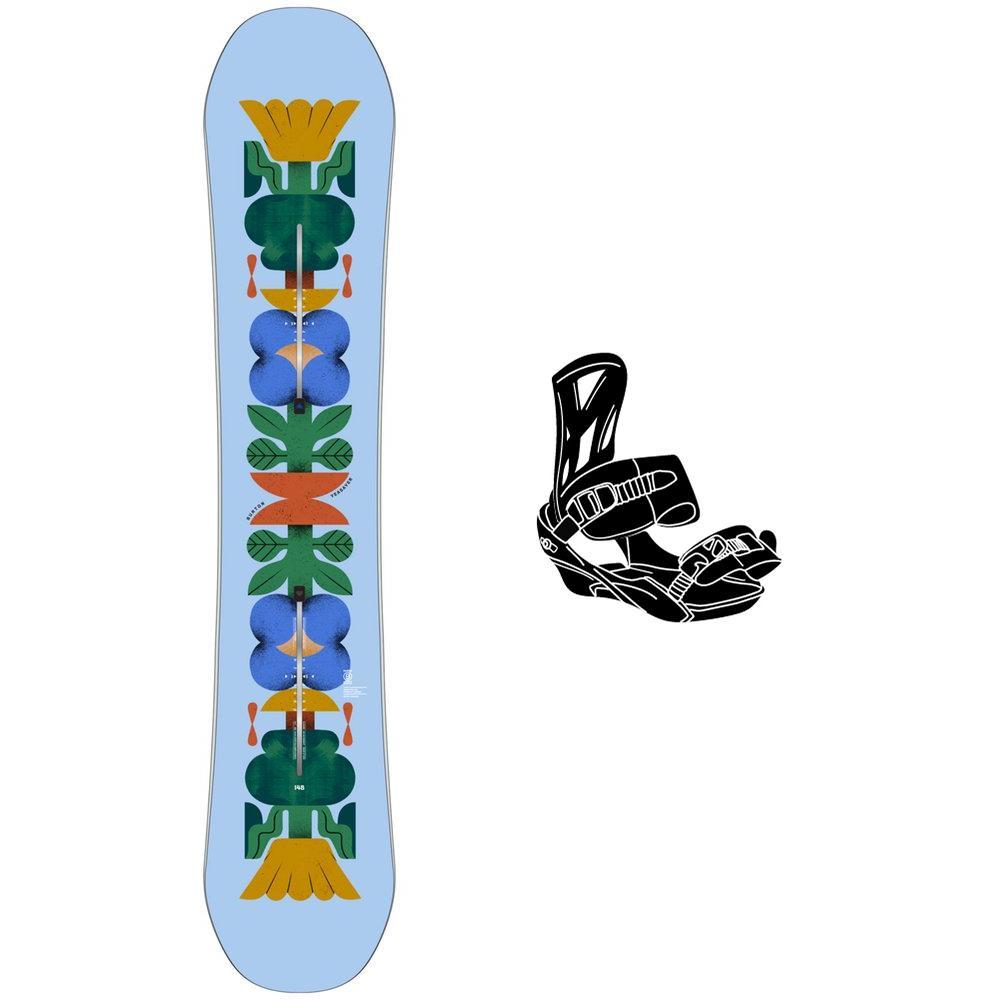 Burton - Pack Snowboard Yeasayer Flora - 148 + Rosa - Snowboard