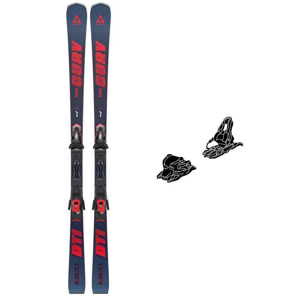 Fischer - Pack Ski The Curv Dti Allride - 178 + Rs11 Gw Powerrail Br.78 Solid Black Flashred - Ski
