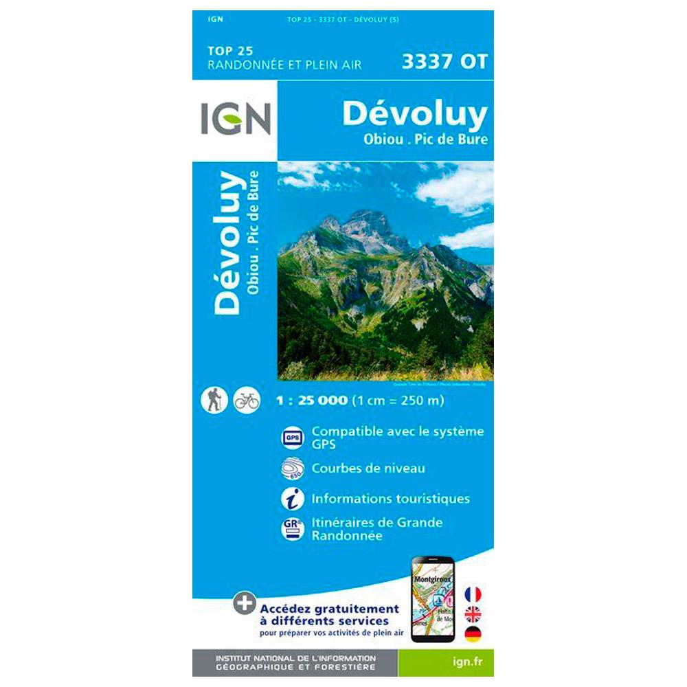 IGN - 3337Ot Dévoluy, Obiou, Pic de Bure - Karte - Glisshop.de