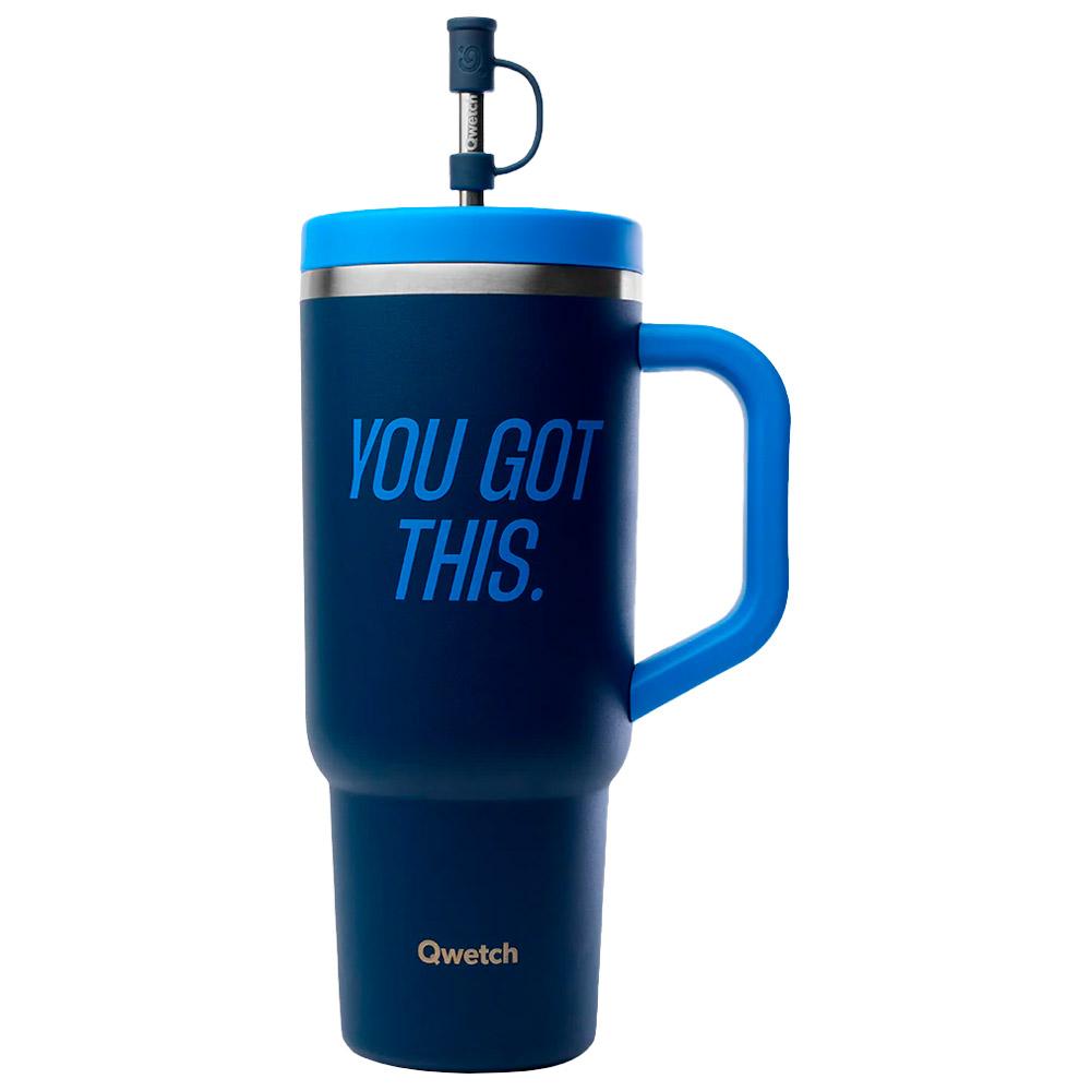 Qwetch - Travel Cup 900 ml Level Up Bleu Nuit - Mug