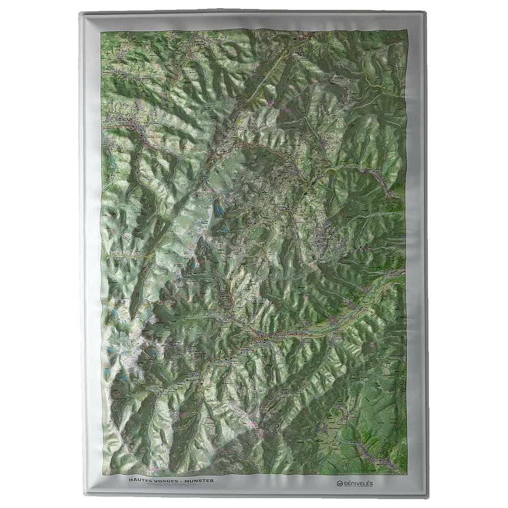 Deniveles - Hautes Vosges Munster - Raised-relief map