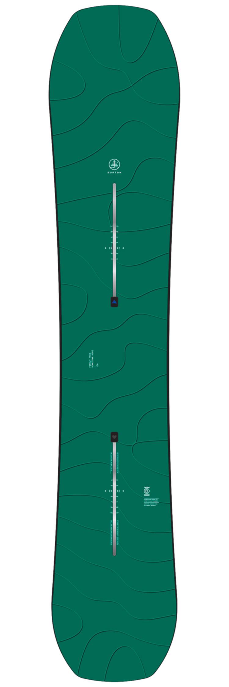 Burton - Pack Snowboard Family Tree Hometown Hero Earth - 165W + Mission - Snowboard