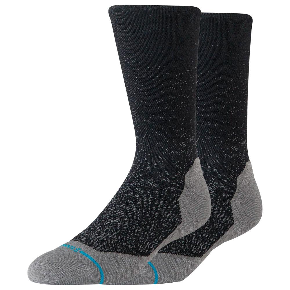 Stance - Perf Run Crew Light Cushion Sock Powder Split Black - M - Socks