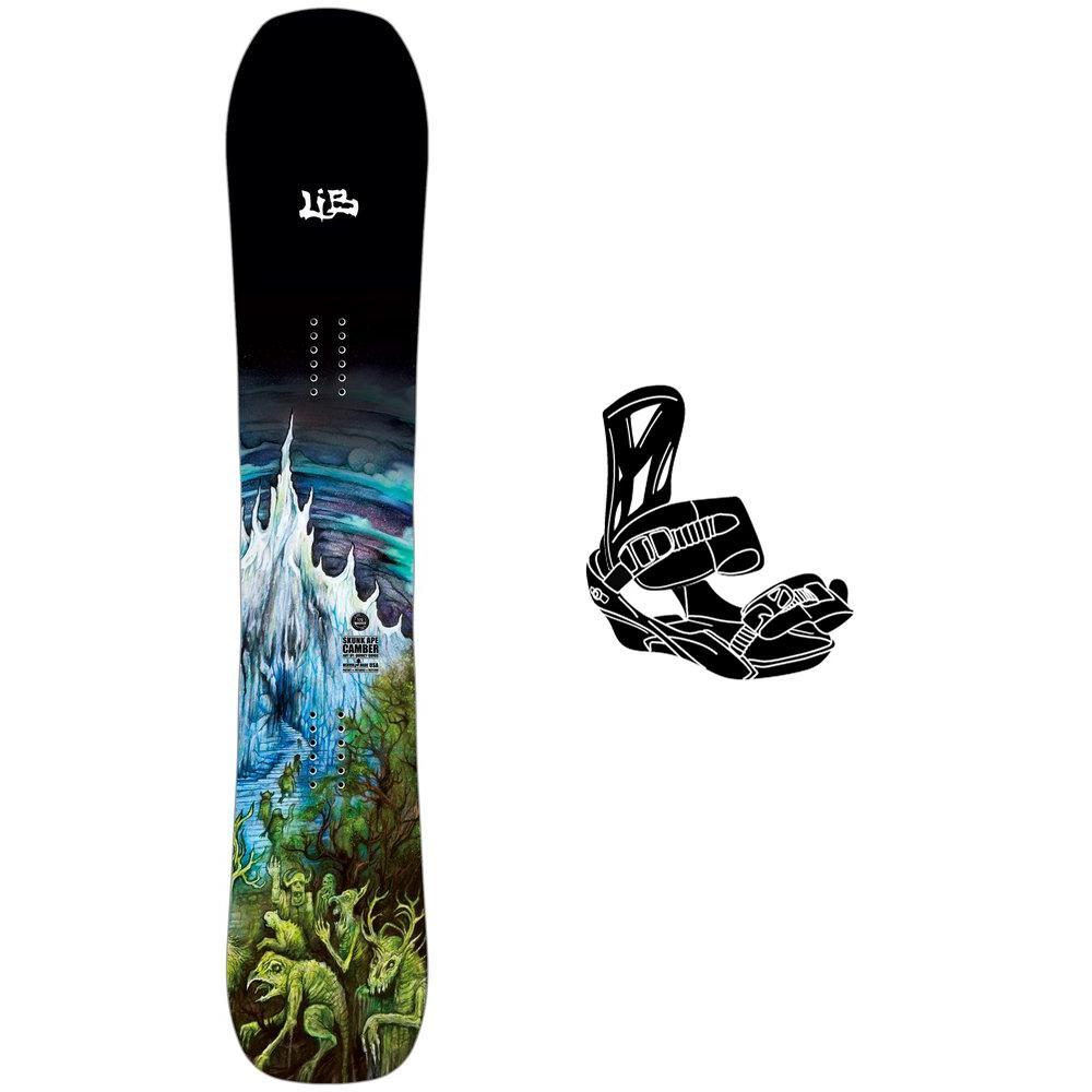 Lib Tech - Snowboard-Set Skunk Ape Camber + Bdg - Snowboard