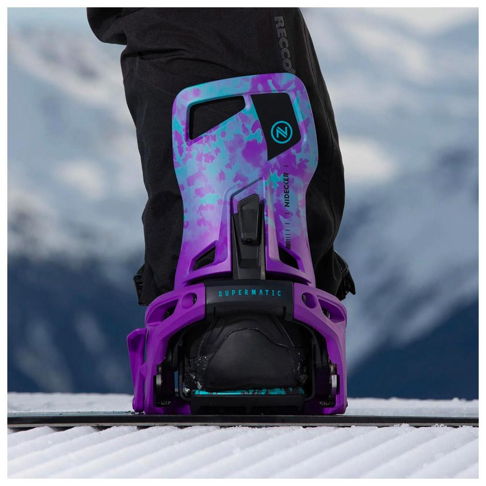 Fijaciones snowboard Nidecker Supermatic Joker Purple - Invierno