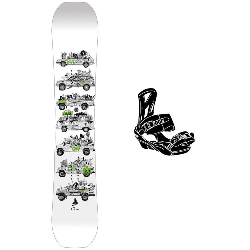 Gnu - Snowboard set Money + bindings - Snowboard