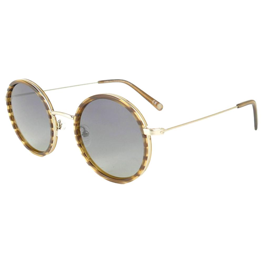 Binocle Eyewear - Amsterdam Silver Ecaille Bois Gradient Grey Polarized - Sunglasses
