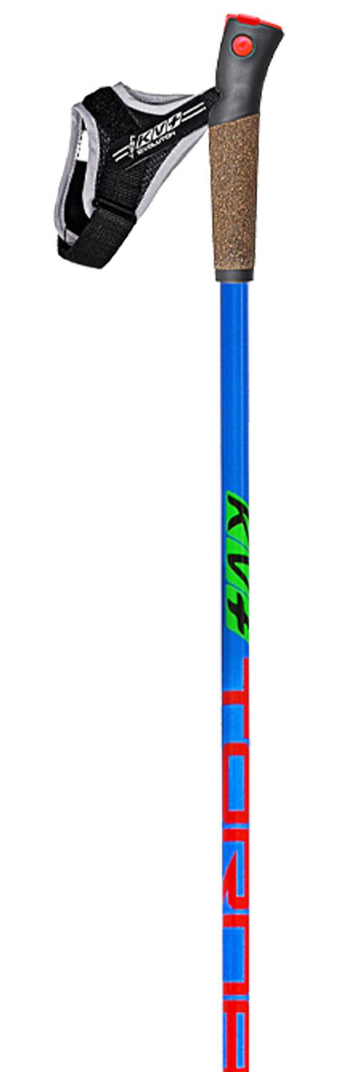 ＫＶ＋　TORNADO BLUE CARBON-S 143cm KV+ Nordic Ski Pole Tornado Junior Blue - Winter 2022 | Glisshop