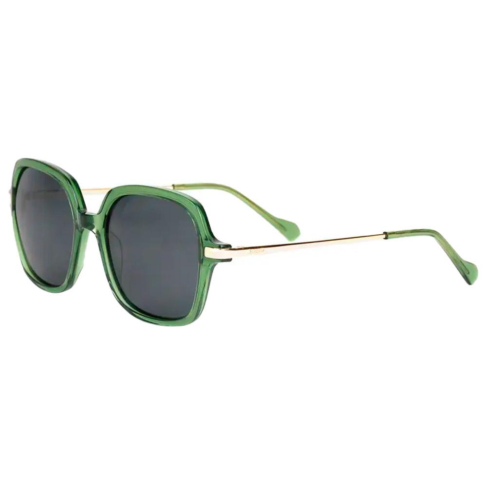 Binocle Eyewear - Marbella Shiny Gold Kaki Grey Polarized - Sunglasses