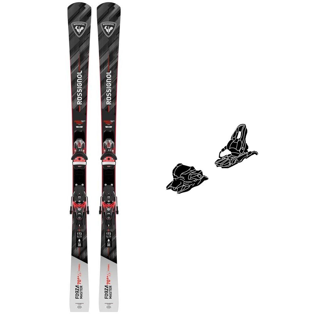 Rossignol - Pack Ski Forza 70° Ti+ Master R22 - 163 + Spx 14 Rockerace Gw Red Metal - Ski - Größe 163 - Rot - Glisshop.de