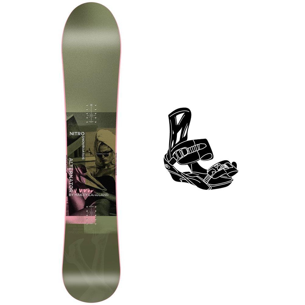 Nitro - Pack Snowboard Alternator X Hailey - 149 + Queen - Snowboard