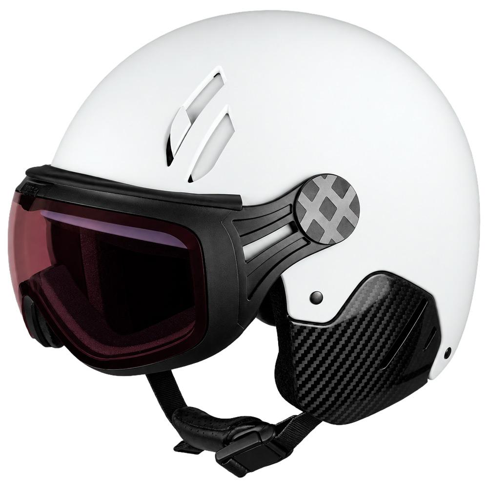 Diezz - Major Carbone White Carbon - L - Helmet w/ visor