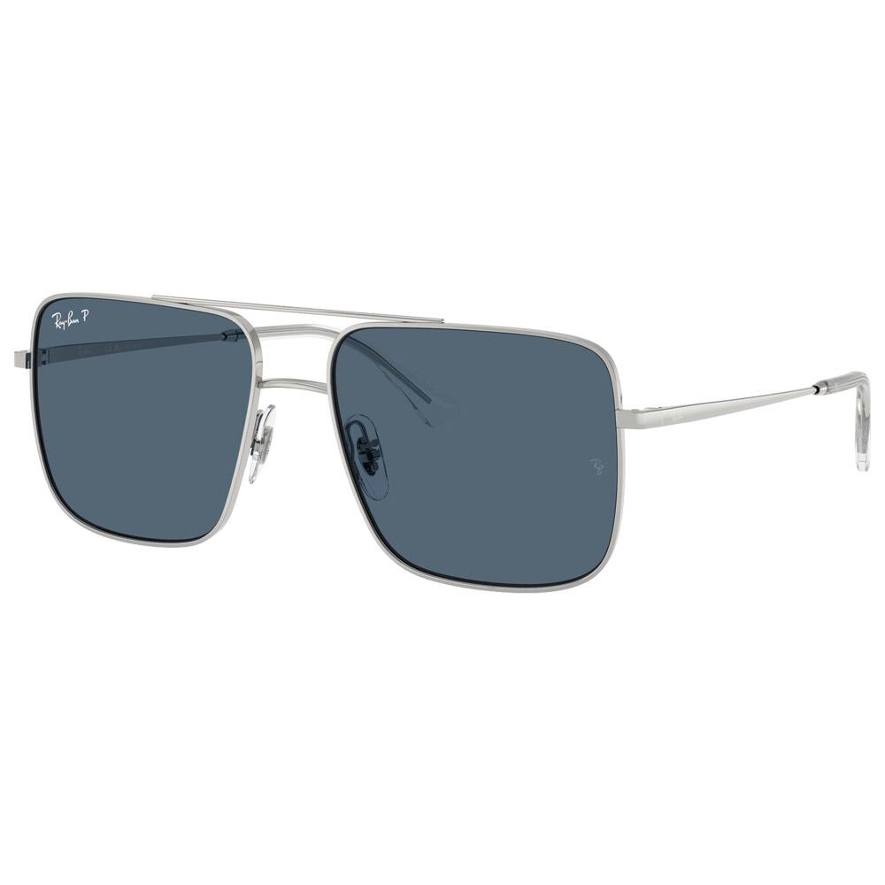 Ray Ban - RB3758 Ari Polished Silver Polar Blue - 54 - Sunglasses