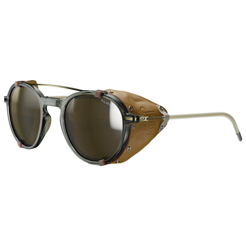 Julbo - Legacy Translucide Brillant Gris Clair Or Spectron 3 Polarized - Sonnenbrille - Grau - Glisshop.de