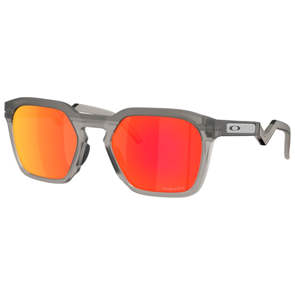 Oakley - Hstn Sq Matte Grey Smoke Prizm Ruby - Sunglasses