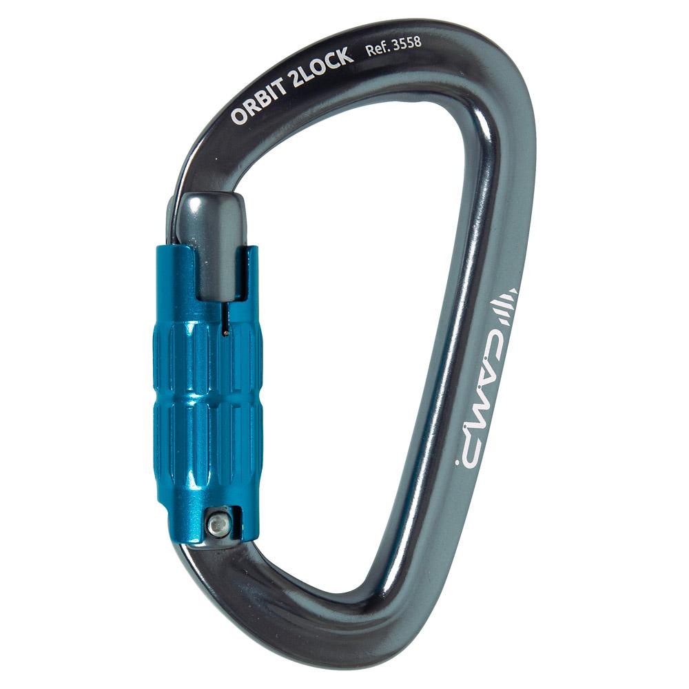 C.A.M.P. - Orbit 2Lock Gun Metal Blue - Carabiners