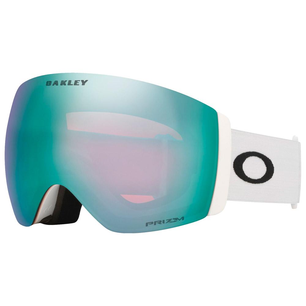Oakley - Flight Deck Pro L Matte White Prizm Sapphire Iridium + Prizm Iced Iridium - Skibrille - Weiß - Glisshop.de