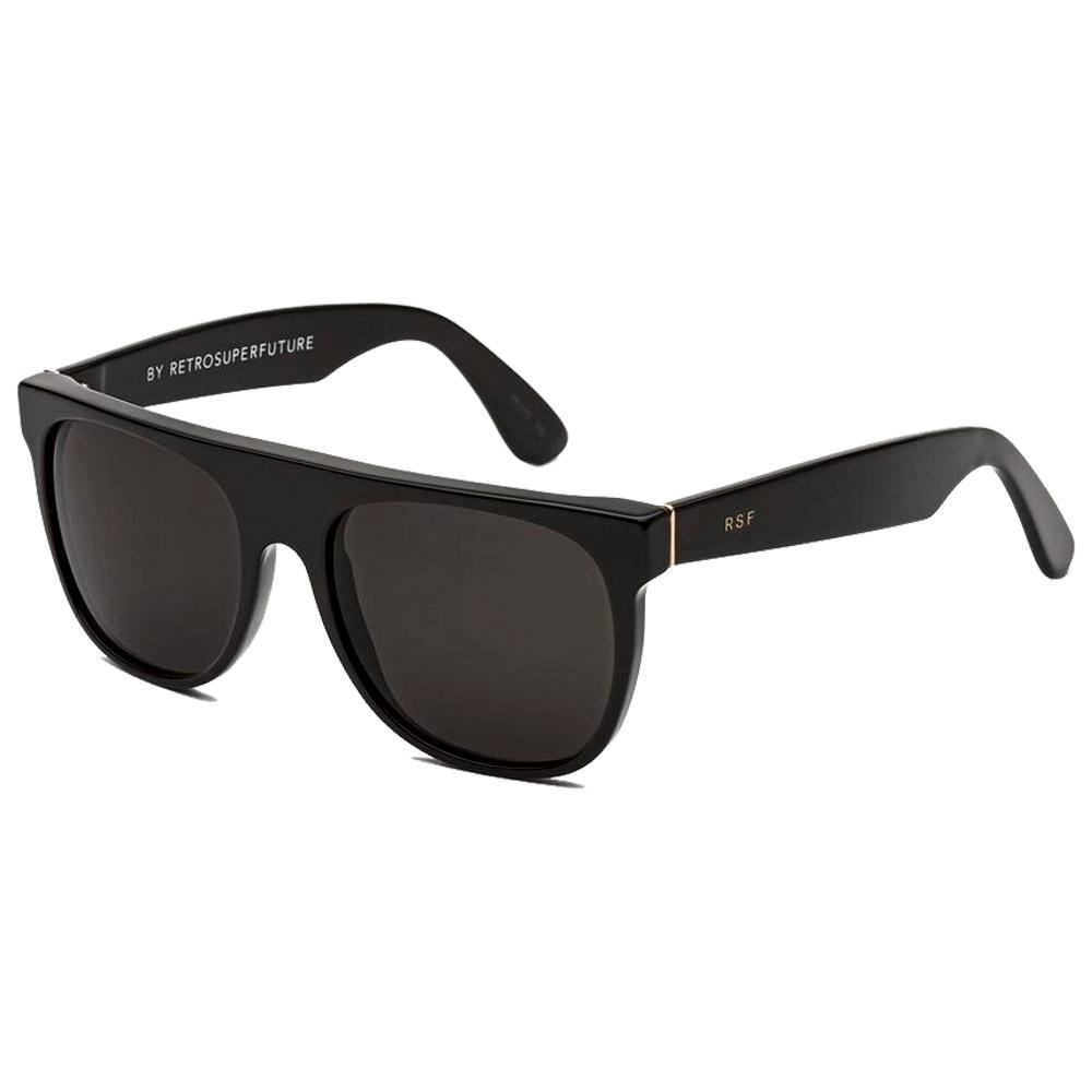 Super sunglasses flat top black 2025
