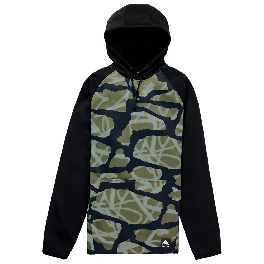 Burton - Crown Weatherproof Fleece Graffiti Camo True Black - M - Sweatshirt