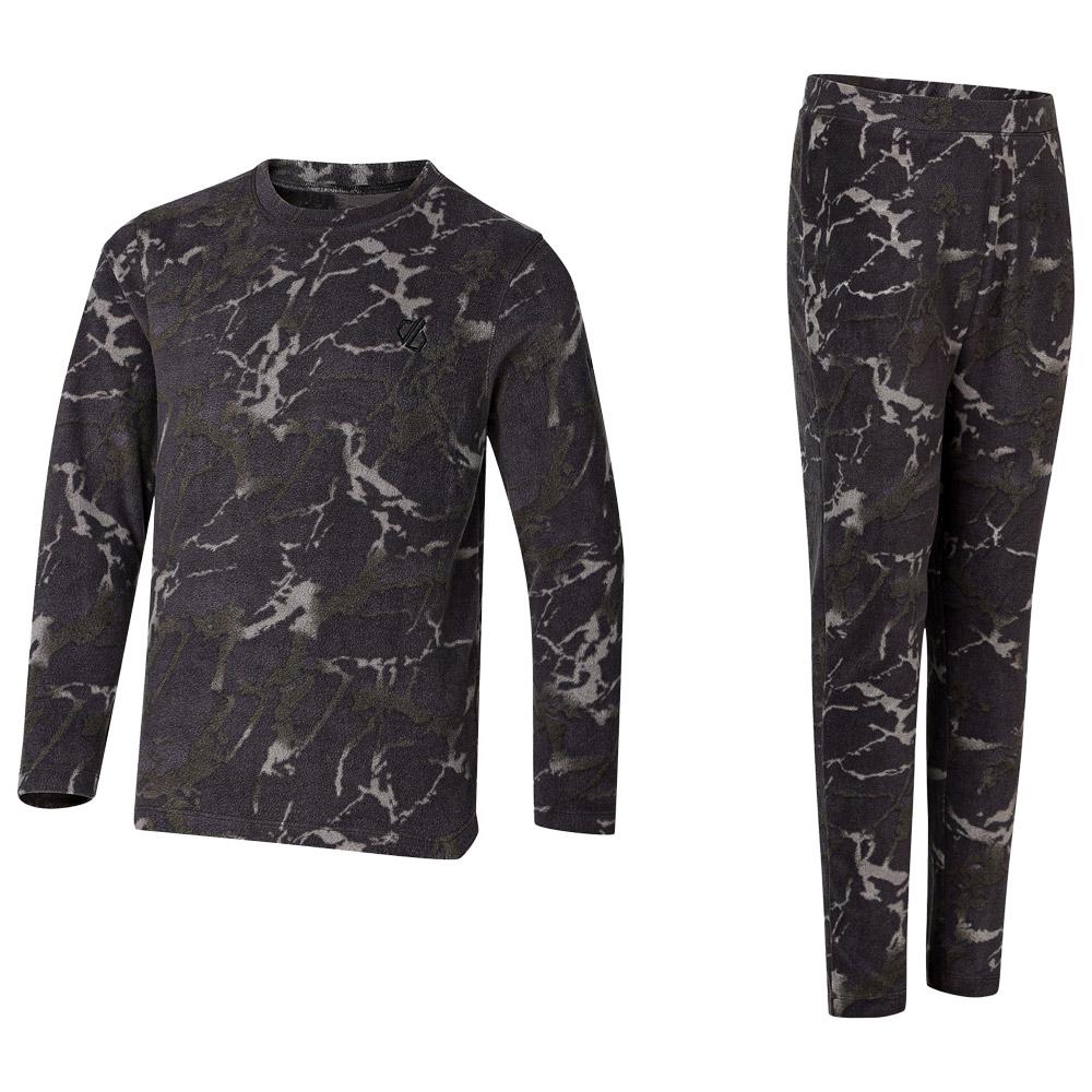 DARE2B - Kids Thermal Baselayer Set Dark Cracked Print - 9-10 - Funktionsunterwäsche