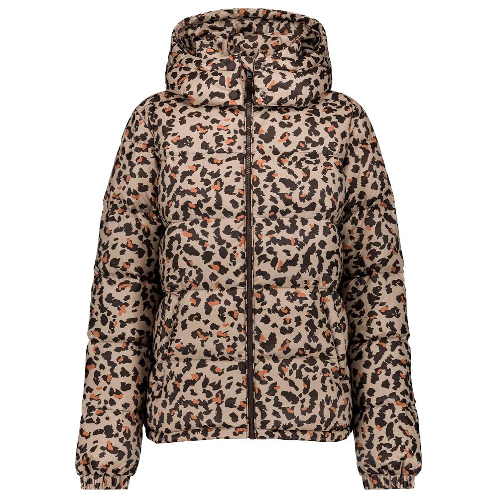 Jott - Prague Print Beige Leopard - L - Daunenjacke - Größe L - Beige Leopard - Damen - Glisshop.de