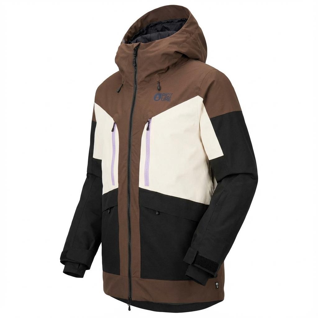 Picture - Haakon Chicory Coffe Vanil Blk - L - Funktionsjacke - Größe L - ChicGoldy Coffe Vanil Blk - Damen - Glisshop.de