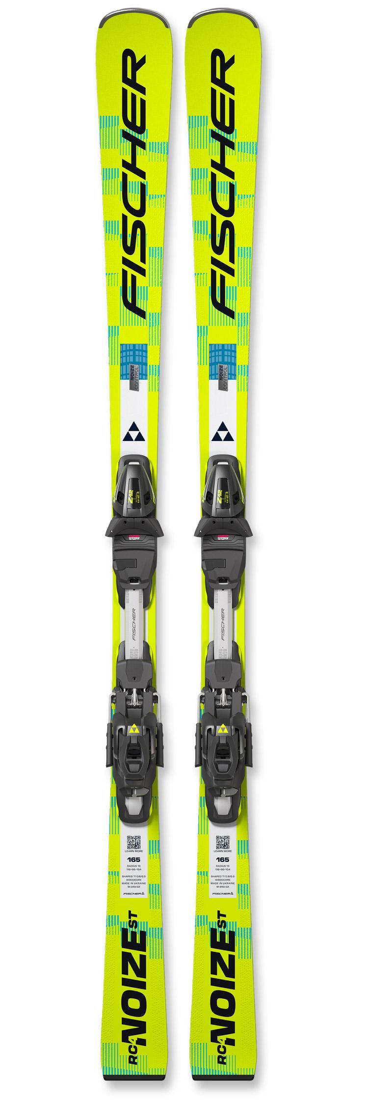 Fischer Pack esquí alpino Rc4 Noize St Yellow Superflex + fij