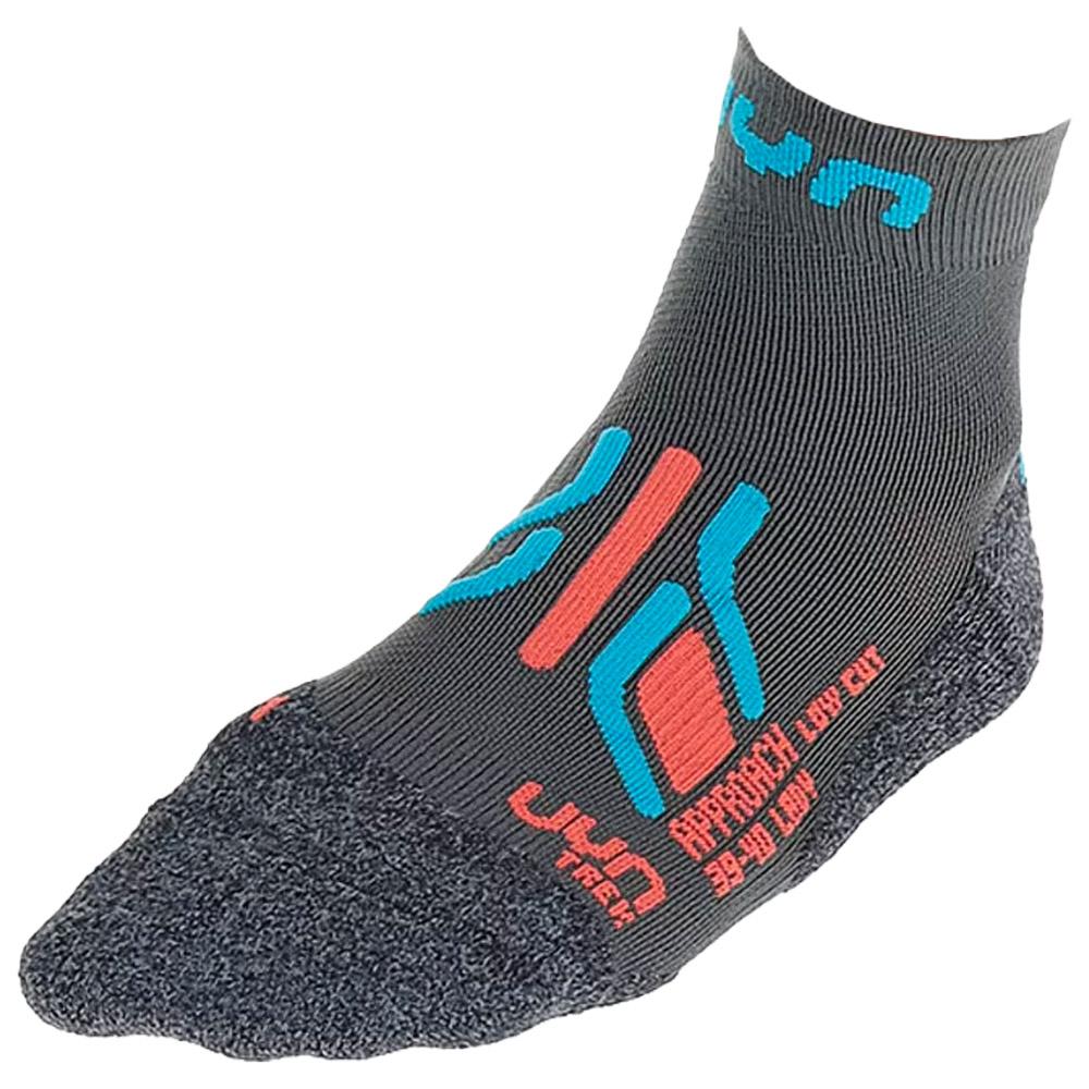 Uyn - Lady Trekking Approach Low Cut Grey Turquoise - 35-36 - Socken - Größe 35-36 - Grau - Damen - Glisshop.de