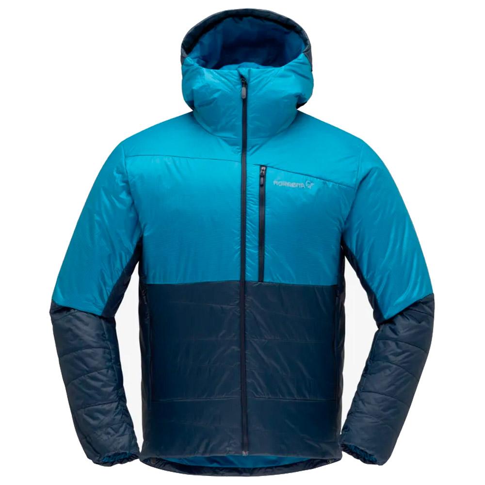 Norrona - Falketind Thermo60 Hood M's Haiwaiian Surf indigo - L - Down jackets