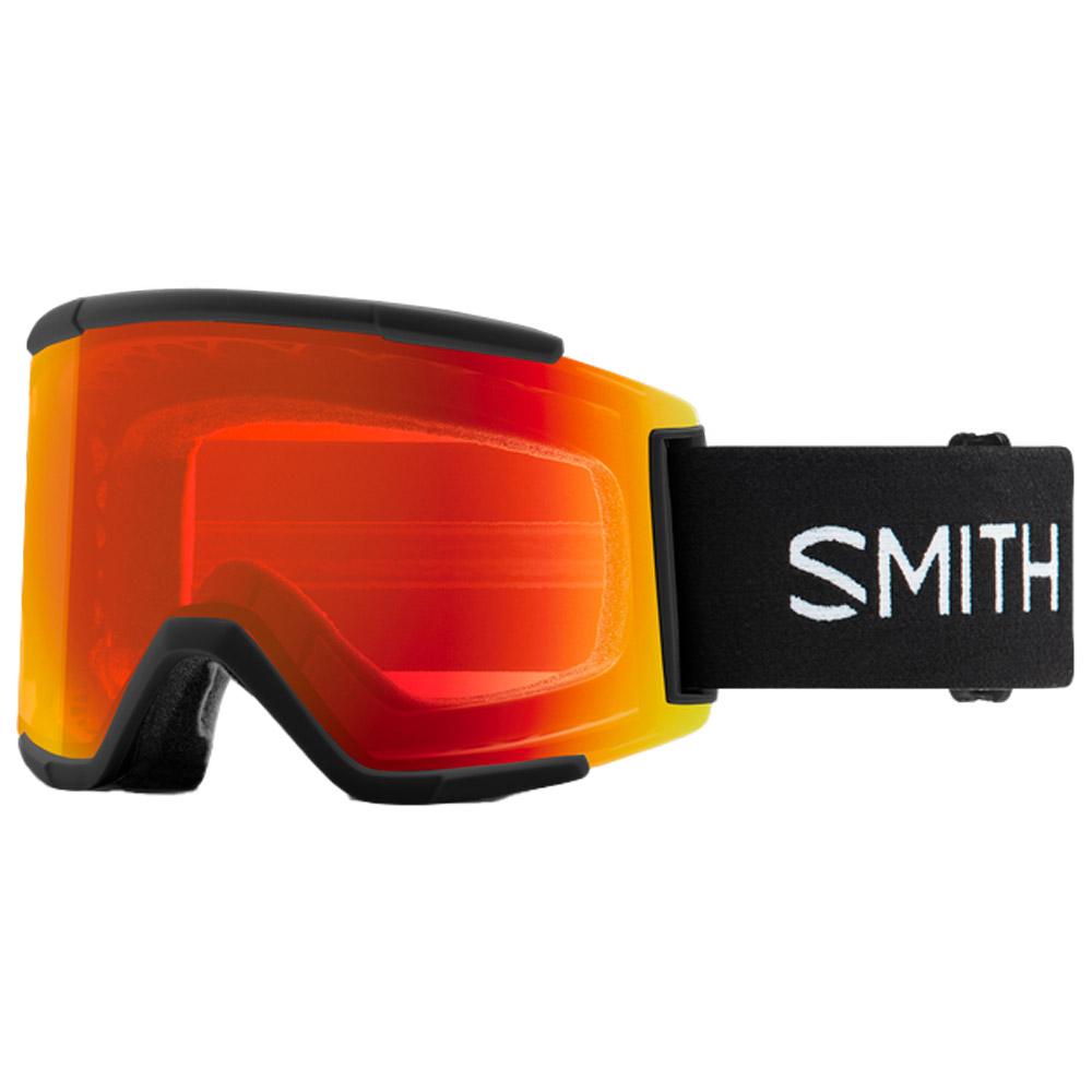 Smith - Squad XL Black Chromapop Everyday Red Mirror + Chromapop Storm Yellow Flash - Skibrille - Schwarz - Herren - Glisshop.de