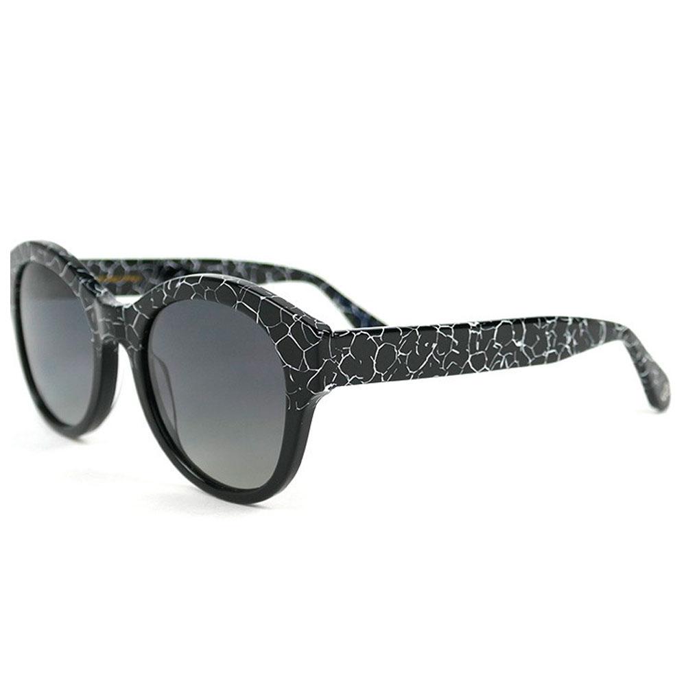 Binocle Eyewear - Sophia Shiny Black Gradient Grey Polarized - Sunglasses