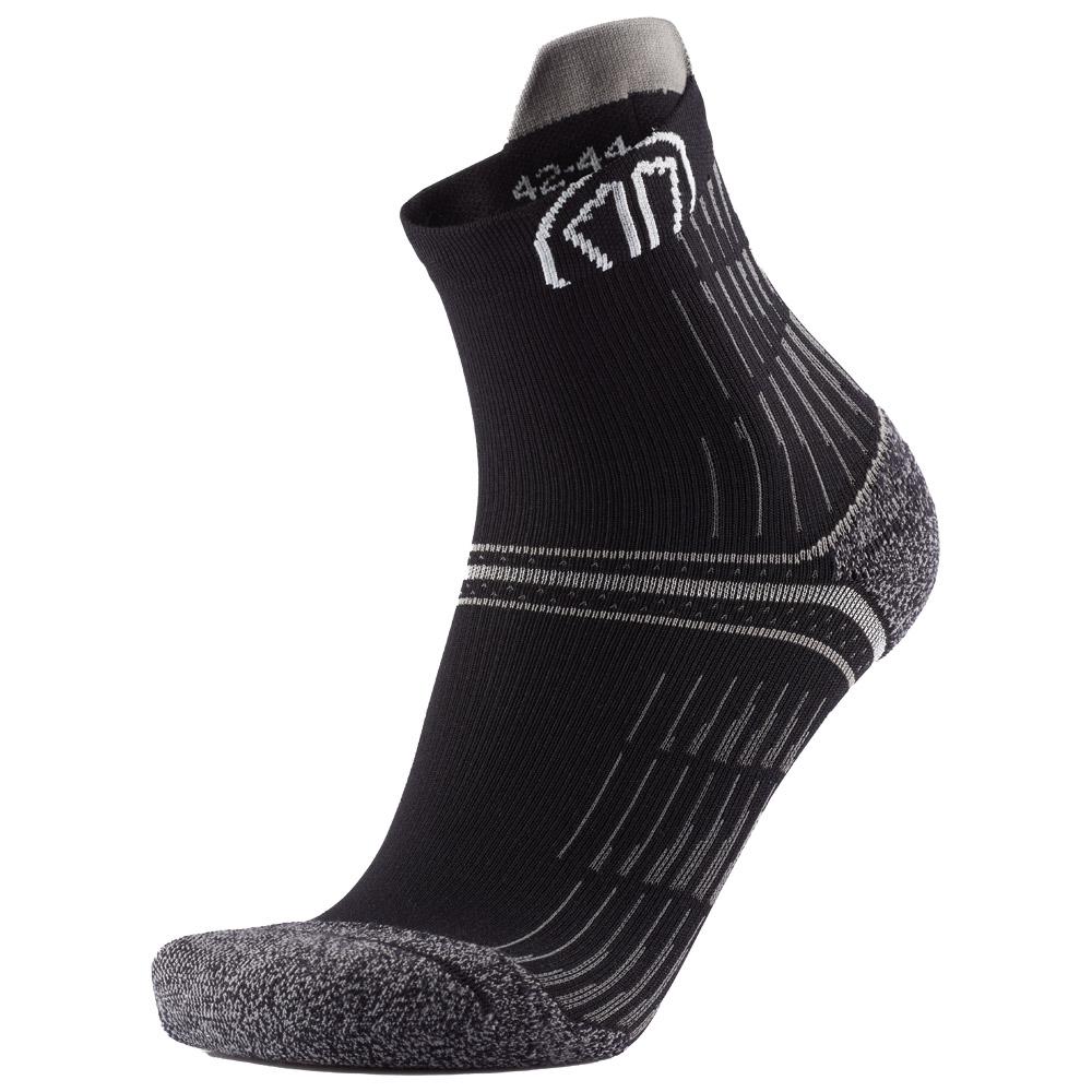 Sidas - Run Anatomic Comfort Ankle Noir Gris - 39-41 - Socks