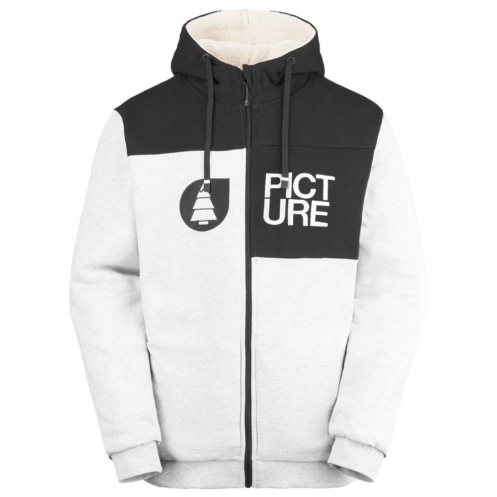 Picture - Basement Plush Zip Grey Melange - XL - Sweatshirt