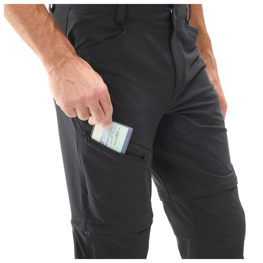 Pantalón de trekking Millet Trekker Stretch Zip Off Pant II Black