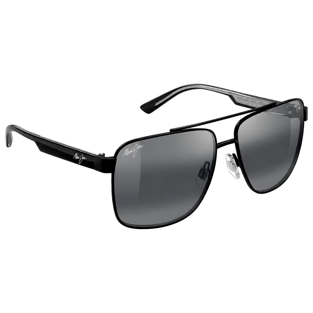 Maui Jim - Halawa Shiny Translucide Grey Mat Black Mineral SuperThin Neutral Grey - Sonnenbrille