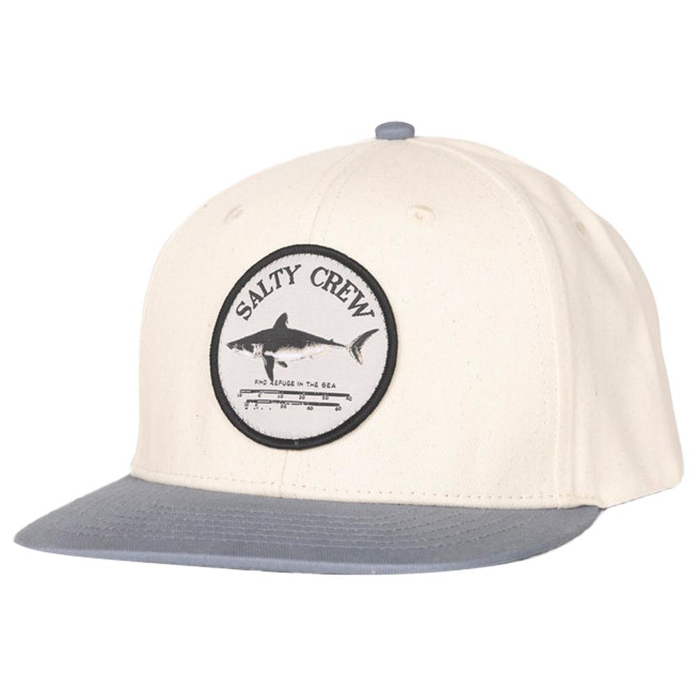 Salty Crew - Bruce Boys 6 Panel Off White Slate - Cap - Weiß - Glisshop.de