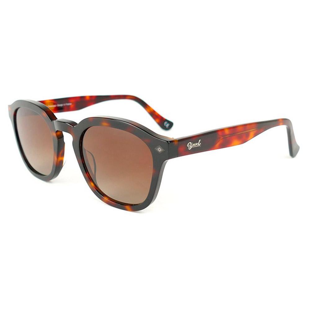 Binocle Eyewear - James Shiny Tortoise Gradient Brown Polarized - Sunglasses